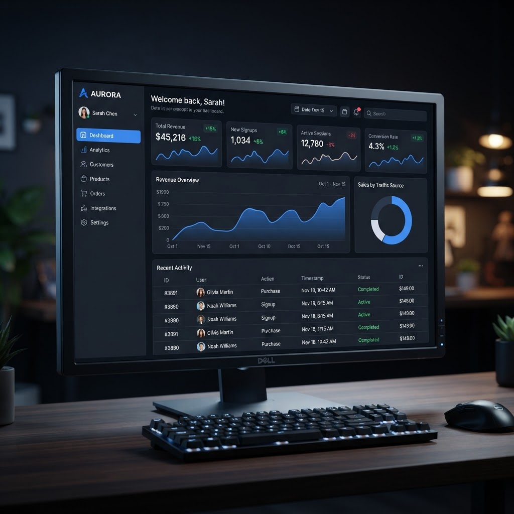 Admin Dashboard — Internal Tool